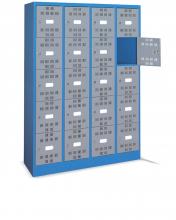 FAM104511 - PERFOM típusú értéktároló szekrény tartozékokkal - DIM. MM W=1195 D=500 H=1750 - Szín: kék + szürke RAL5012+RAL7000