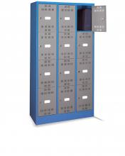 FAM113411 - PERFOM típusú értéktároló szekrény tartozékokkal - DIM. MM W=900 D=500 H=1750 - Szín: kék + szürke RAL5012+RAL7000