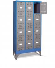 FAM113417 - PERFOM típusú értéktároló szekrény tartozékokkal - DIM. MM W=900 D=500 H=1950 - Szín: kék + szürke RAL5012+RAL7000