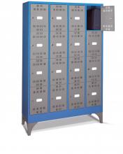 FAM114407 - PERFOM típusú értéktároló szekrény tartozékokkal - DIM. MM W=1195 D=500 H=1950 - Szín: kék + szürke RAL5012+RAL7000