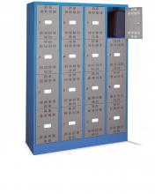 FAM114411 - PERFOM típusú értéktároló szekrény tartozékokkal - DIM. MM W=1195 D=500 H=1750 - Szín: kék + szürke RAL5012+RAL7000