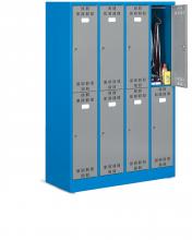 FAN190801 - PERFOM típusú öltözőszekrény kiegészítőkkel - DIM. MM W=1195 D=500 H=1750 - Szín: kék + szürke RAL5012+RAL7000