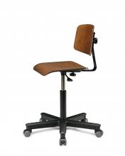 FQZ121100 - Bükk rétegelt lemez szék görgőkkel - Szín: fekete RAL9011