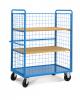 FCKP25507 - COMBI CK típusú moduláris szállítókocsi fékekkel és acél alappal - DIM. MM W=1425 D=825 H=1800